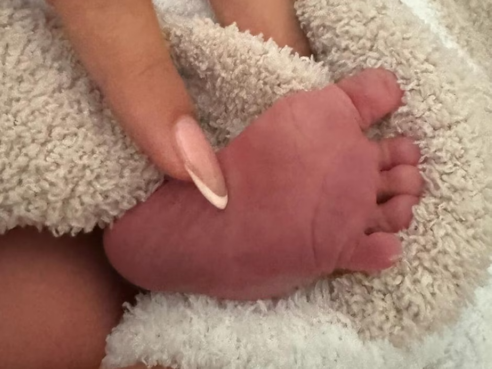 Jack Blues Bieber, or his left foot more accurately, was introduced to the world on Justin's Instagram earlier today. — Picture from Instagram/justinbieber