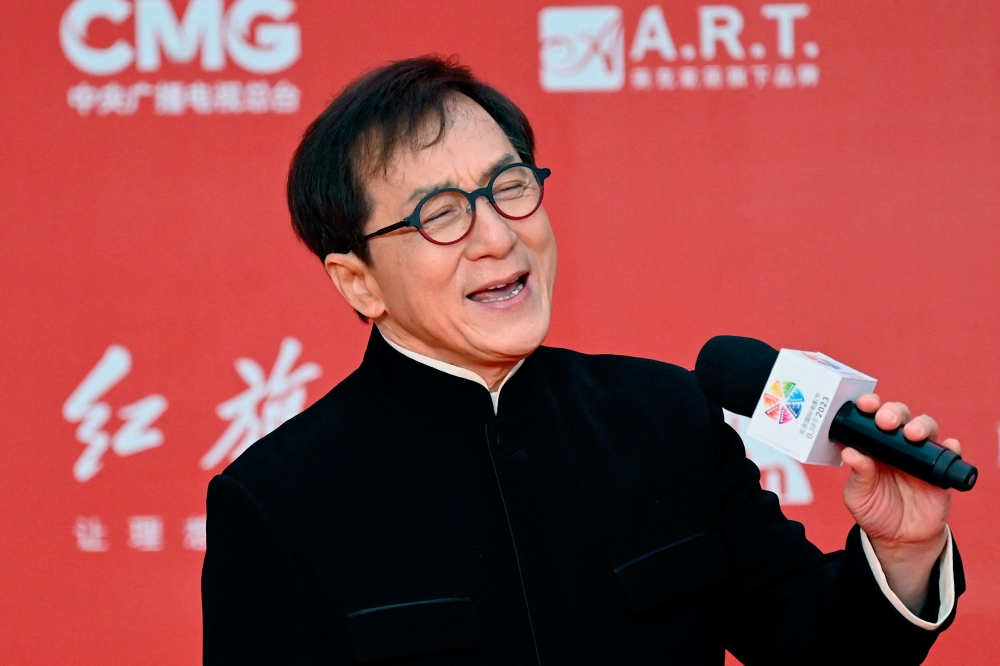 Hong Kong-born martial arts actor Jackie Chan was named yesterday as one of the torchbearers in the lead-up to the opening ceremony of the Paralympics in Paris. — AFP pic