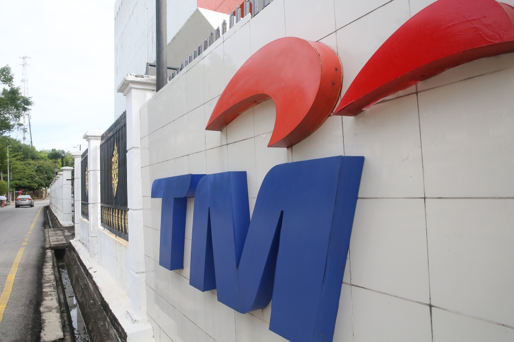 Telekom Malaysia said the dip in its net profit is due to lower voice services. — Picture by Choo Choy May