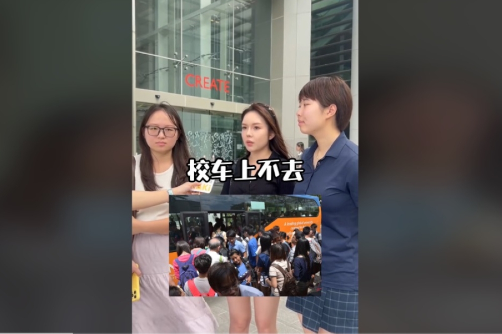 In a TikTok video posted by HeyKaki on August 23, several NUS students voiced concerns about the growing presence of tourists. — Screengrab from TikTok/heykaki.sg