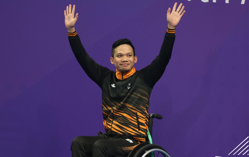 Sarawakian swimmer Muhammad Nur Syaiful Zulkafli is on the reserve list for the Paralympics 2024 men’s 200 metres (m) freestyle S5 (physical impairment) finals. — Picture from X/Bernama   