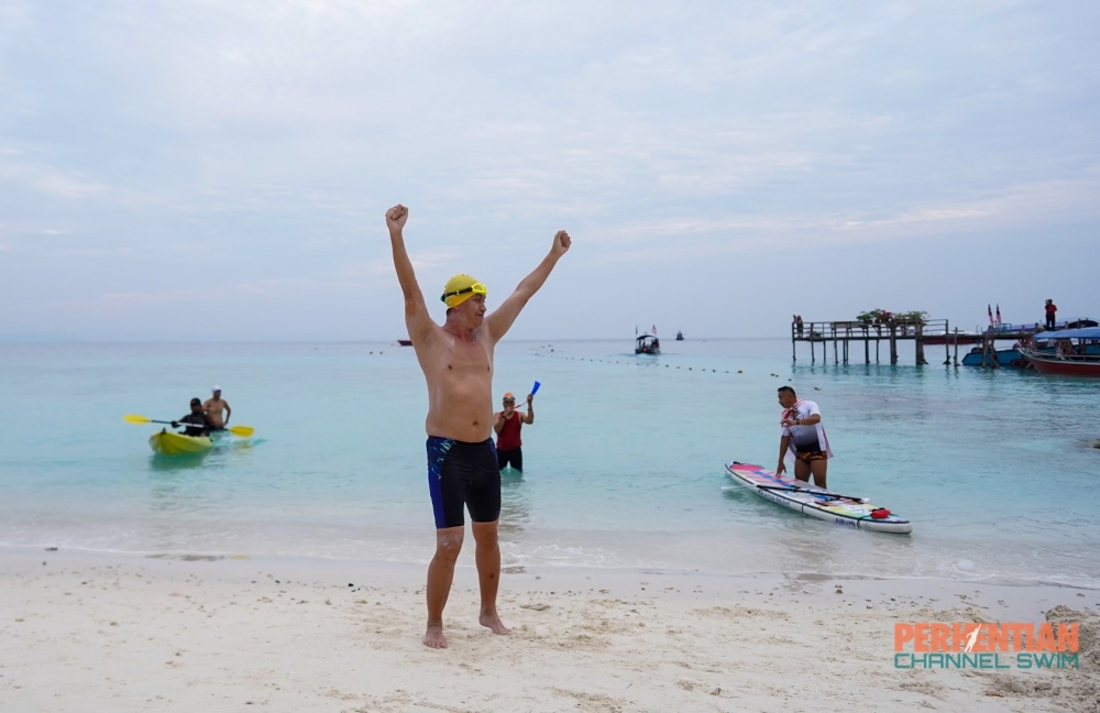 After overcoming his childhood fear and completing a series of challenging open-water swims, Ridzwan Rahim is on a mission to promote Terengganu as a prime destination for open-water swimming and to raise awareness about water survival skills in a country where swimming isn’t part of the school curriculum. — Picture from Facebook/Ridzwan Rahim 