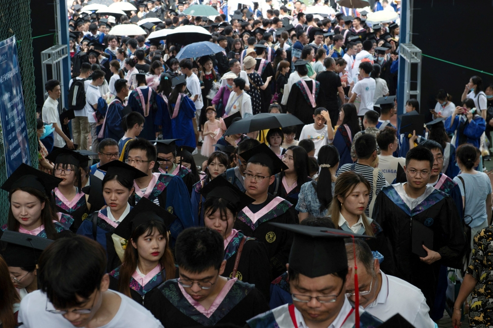 An increasing number of Malaysian students are choosing to study in China, attracted by lower costs, the rising reputation of Chinese universities and the availability of scholarships. — Reuters/Stringer/File pic