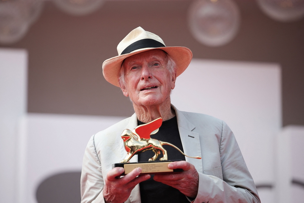 Filmmaker Peter Weir poses with the Golden Lion award for lifetime achievement, at the 81st Venice Film Festival, Venice, Italy, September 2, 2024. — Reuters pic