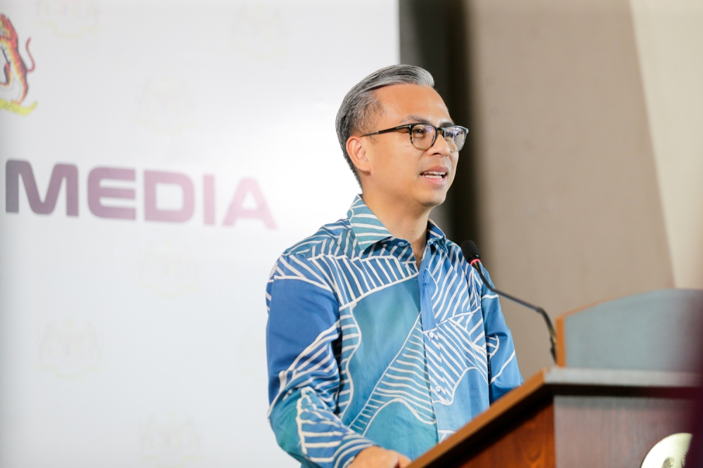 Communications Minister Fahmi Fadzil said there are no fresh placements of Department of Islamic Development Malaysia (Jakim) officers in government departments. — Picture by Raymond Manuel