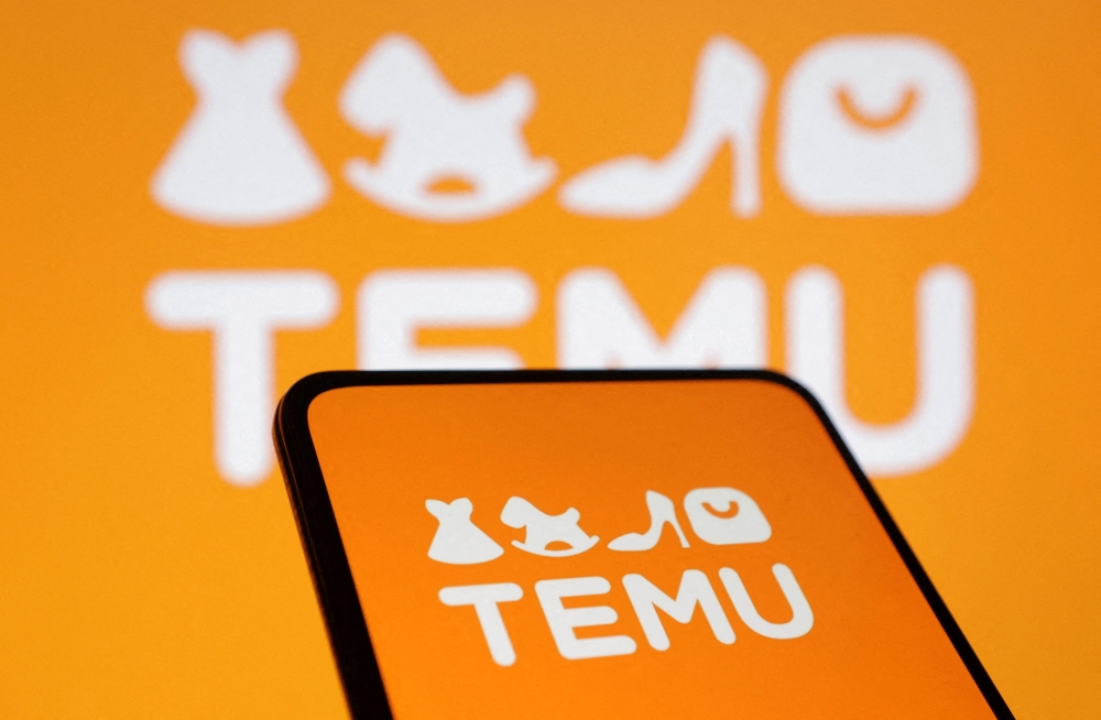 The Temu logo is seen in this illustration taken August 22, 2024. US CPSC Commissioners Peter Feldman and Douglas Dziak want the agency to evaluate how Singapore’s Shein, China’s Temu and other foreign-owned e-commerce platforms comply with its rules, handle relationships with third-party sellers and represent imported products. — Reuters pic 