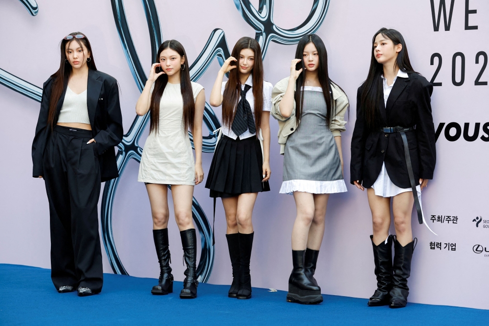 K-pop girl band NewJeans' future has been seen as contentious due to the ousting of the former CEO of their agency, Min Hee-jin. — Reuters pic