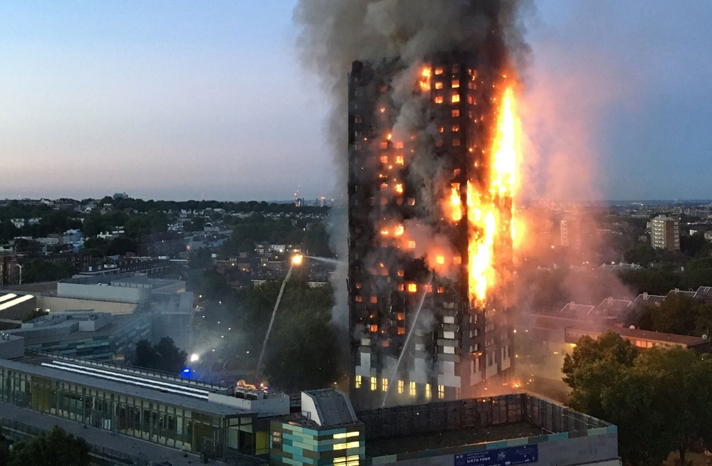 The fire in the early hours of June 14, 2017 spread rapidly through the 24-storey block in west London due to highly combustible cladding fixed to the exterior. — AFP pic