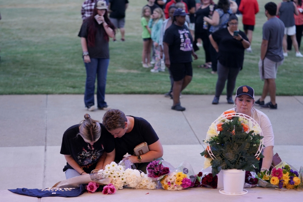 People attend a vigil at Jug Tavern Park following a shooting at Apalachee High School in Winder, Georgia, U.S. September 4, 2024. — Reuters pic