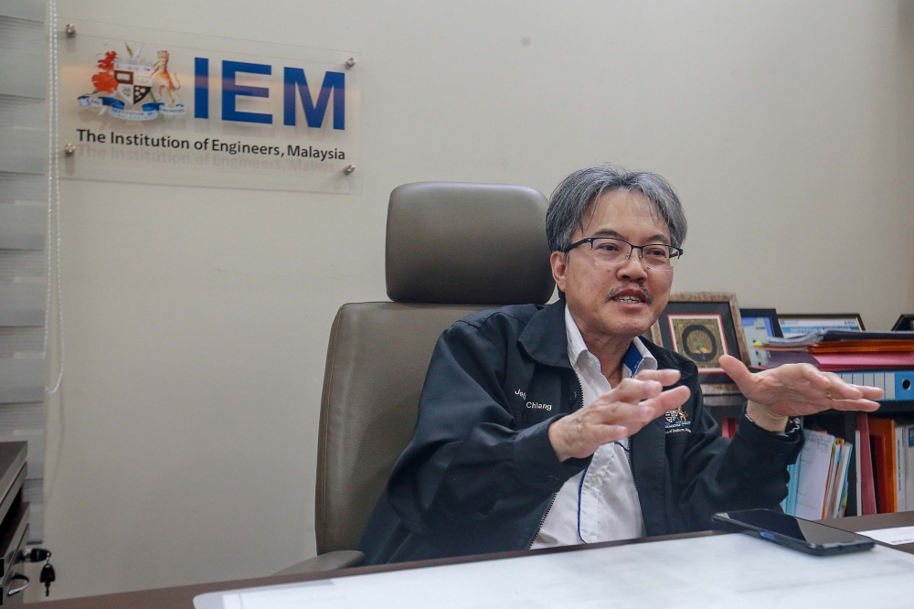 To prevent future sinkholes, Chiang advocated for thorough planning and assessment of construction sites, including evaluating soil stability and water sources. — Picture by Sayuti Zainudin