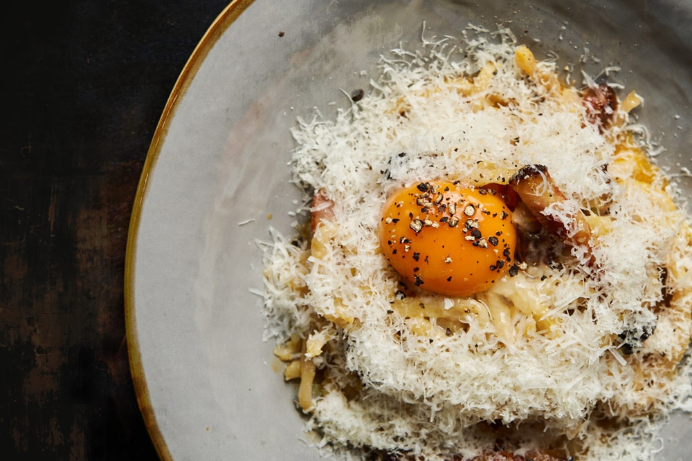 The luxurious Pici Carbonara at Staple Dough. — Picture courtesy of Staple Dough
