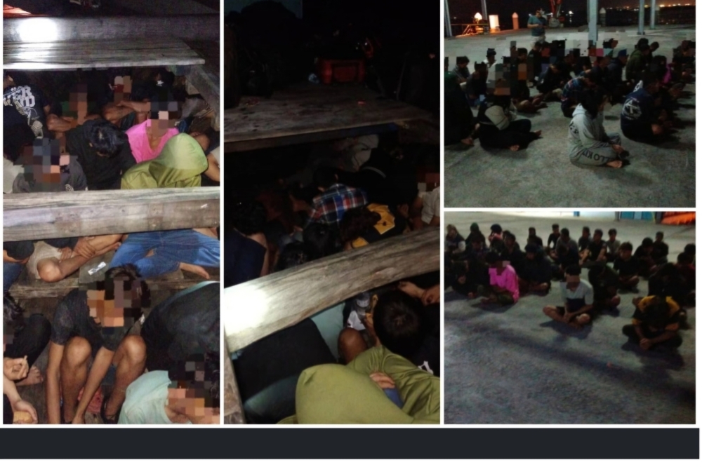 Selangor MMEA director Maritime Captain Abdul Muhaimin Muhammad Salleh said the illegal immigrants were arrested after the Selangor maritime operations centre received information about a foreign fishing boat moving out of Sekinchan waters under suspicious circumstances. — Bernama pic