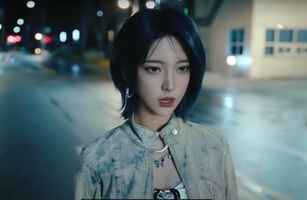 The music video features Naevis transitioning between the digital and real worlds, showcasing her in various forms, including a toon-like style and a hyperrealistic version. — Screengrab from YouTube/SMTown