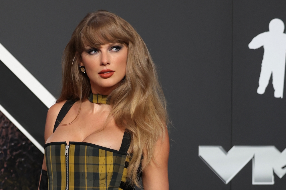 Taylor Swift attends the MTV Video Music Awards in Elmont, New York, September 11, 2024. — — Reuters pic 
