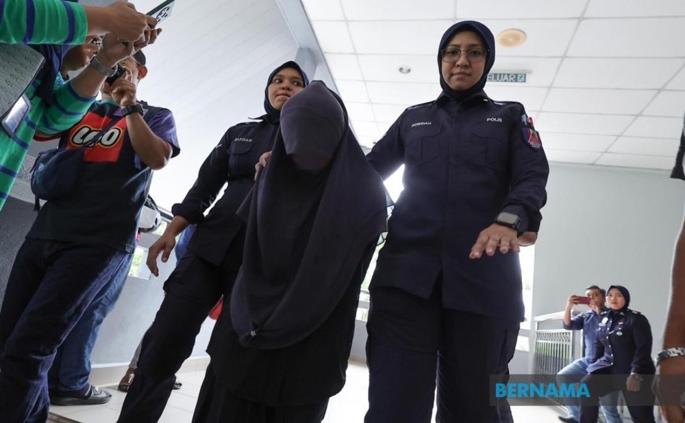 A teenager pleaded not guilty to four charges of child abuse at a Seremban childcare centre, where she was accused of physically harming young girls using a hot spoon. — Picture via X/Bernama 
