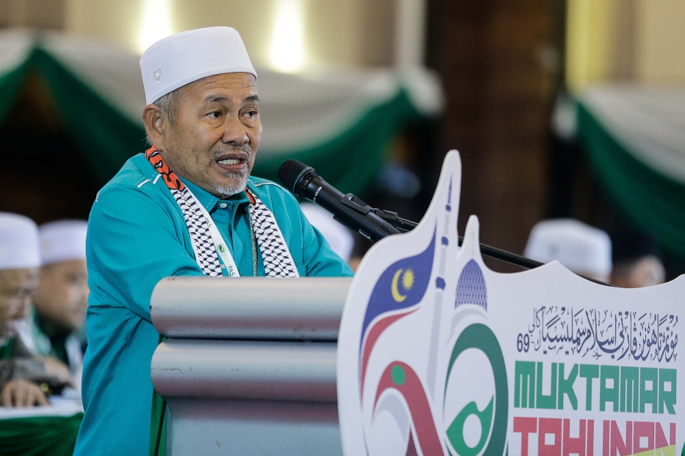 A file photograph shows PAS deputy president Datuk Seri Tuan Ibrahim Tuan Man at the party’s 2023 annual meeting in Shah Alam. — Picture by Sayuti Zainudin