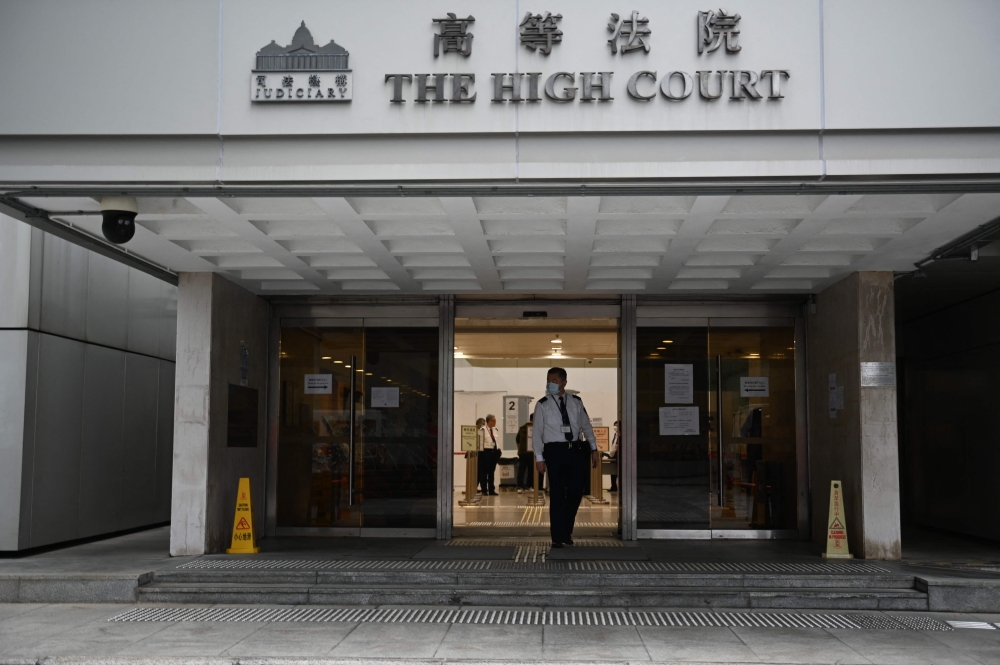 Today, a man pleaded guilty to one count of 'doing acts with seditious intent', leading to the city’s first conviction under the new tougher law. — AFP pic