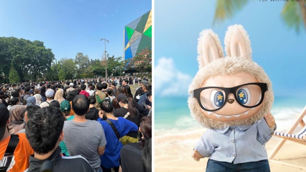 Popular character Labubu from the Monsters series from Pop Mart has seen huge crowds and sells out within minutes online. — Picture via social media/Pop Mart