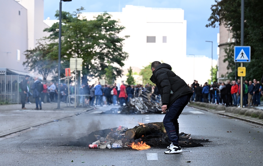 With 3,000 jobs on the line, the Audi Brussels workers have launched a prolonged strike, with a large demonstration planned in the capital on Monday and walkouts elsewhere in solidarity. — Anadolu via Reuters pic