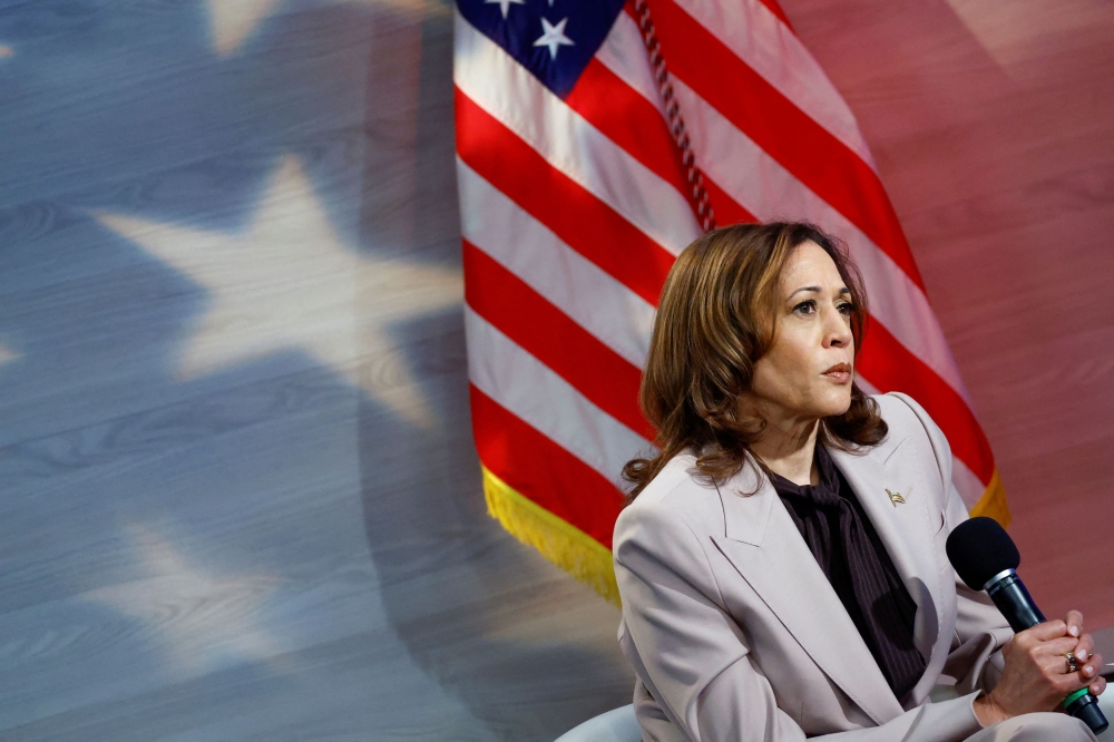Democratic presidential candidate Kamala Harris had said that if elected she will continue supporting Ukraine in its defence against Russia’s invasion. — Reuters pic