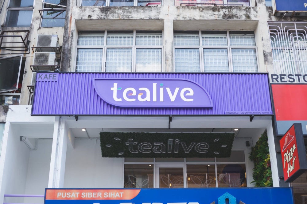 Tealive was set up in 2017 and has over 1,000 outlets worldwide. — Picture from Facebook/Tealive
