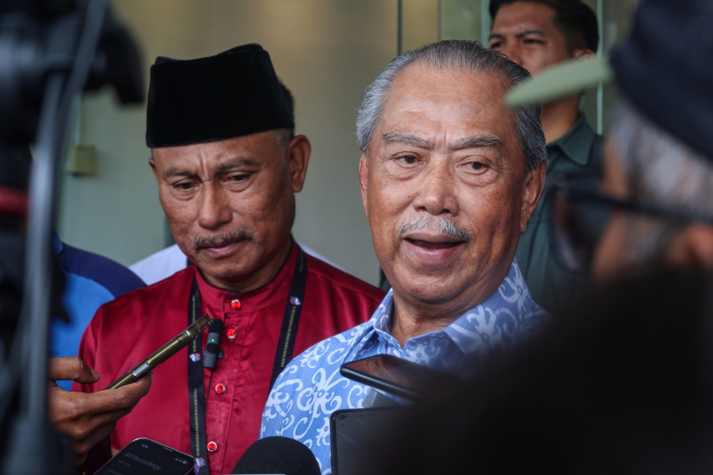 The Bersatu president reiterated that the coalition stands firm in rejecting the allocation MoU, describing it as unconstitutional and against the principles upheld by Malaysians. — Bernama pic