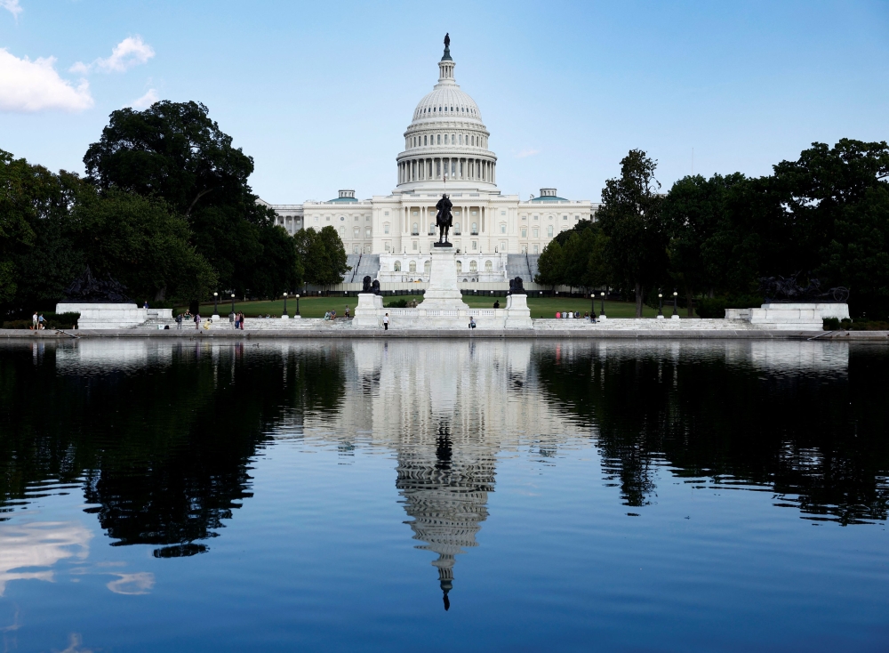 The US Capitol is seen in Washington, DC September 20, 2024. — Reuters pic  