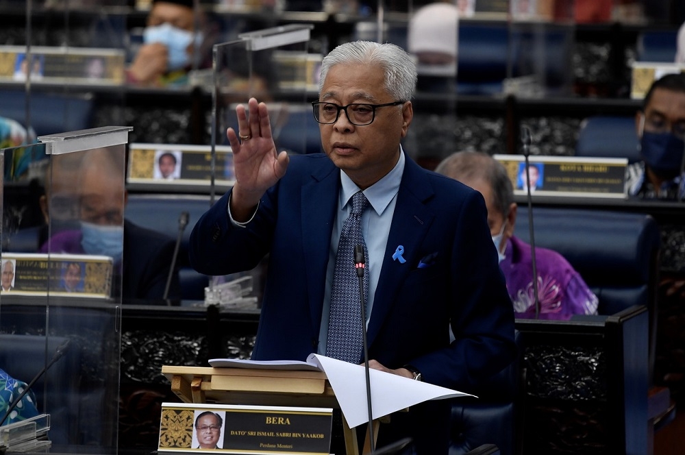 A file photograph shows Datuk Seri Ismail Sabri Yaakob at the Parliament building on January 20, 2022. ― Bernama pic