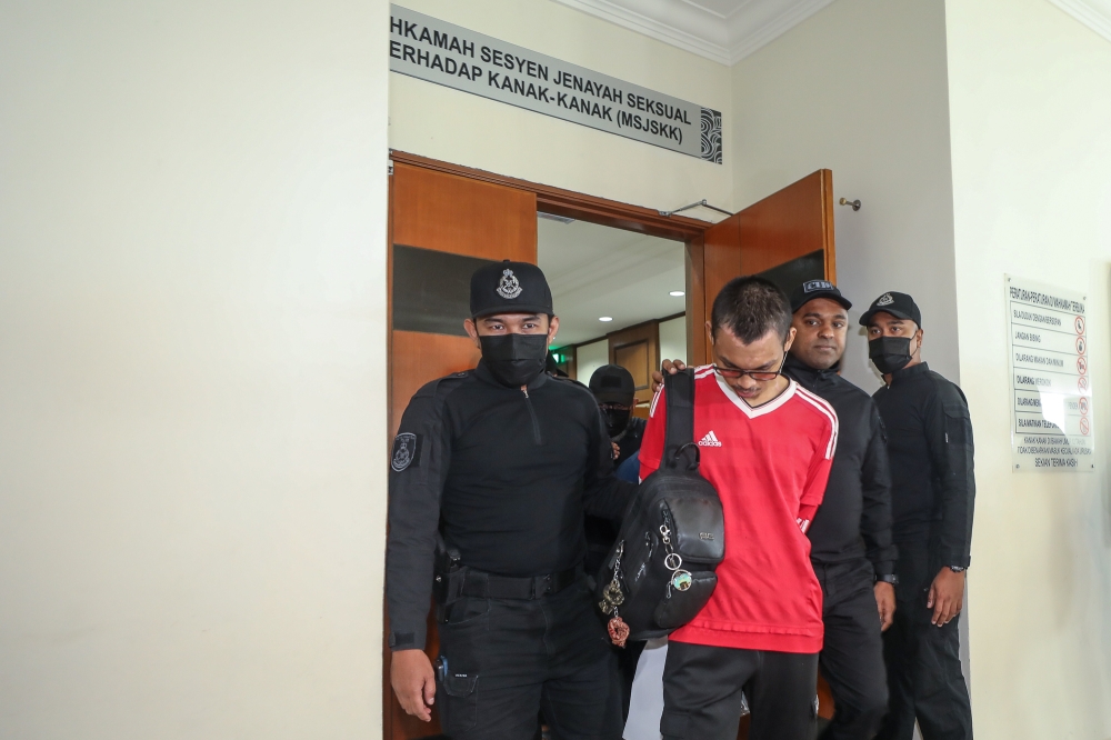 Muhammad Barur Rahim, 23, appeared before the Klang Sessions Court today and confessed to committing the offence at the Al-Mahabbah Welfare and Education Organisation in Bukit Raja, Klang Utara, in July 2024. — Picture by Yusof Mat Isa