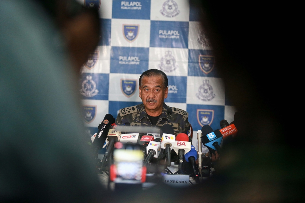 Inspector General of Police Tan Sri Razaruddin Hussain also disclosed that GISBH has never paid tax since it was established. — Picture by Sayuti Zainudin