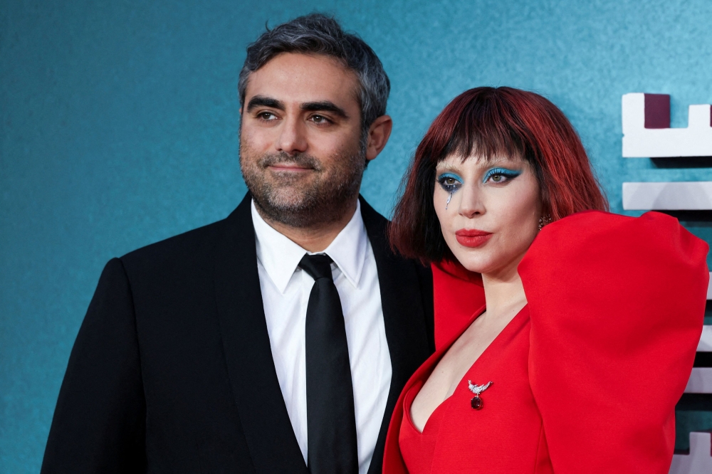 Lady Gaga and  Michael Polansky at the UK premiere of ‘Joker: Folie A Deux’, at Leicester Square in London. — Picture from Reuters