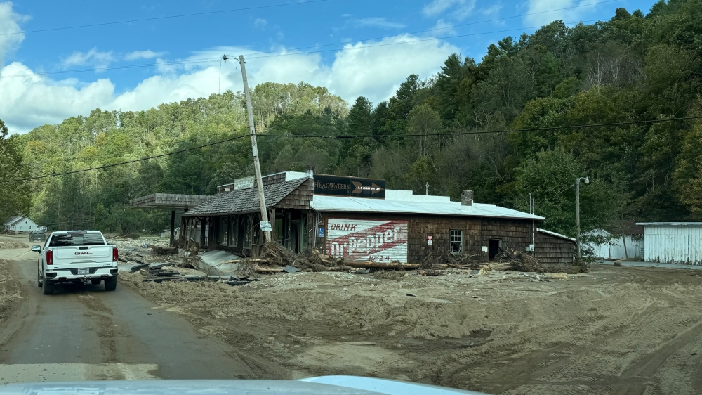 Damages caused by the passing of Hurricane Helene are seen in Elk Park, North Carolina, September 29, 2024, in this picture obtained from social media. — Social media pic via Reuters