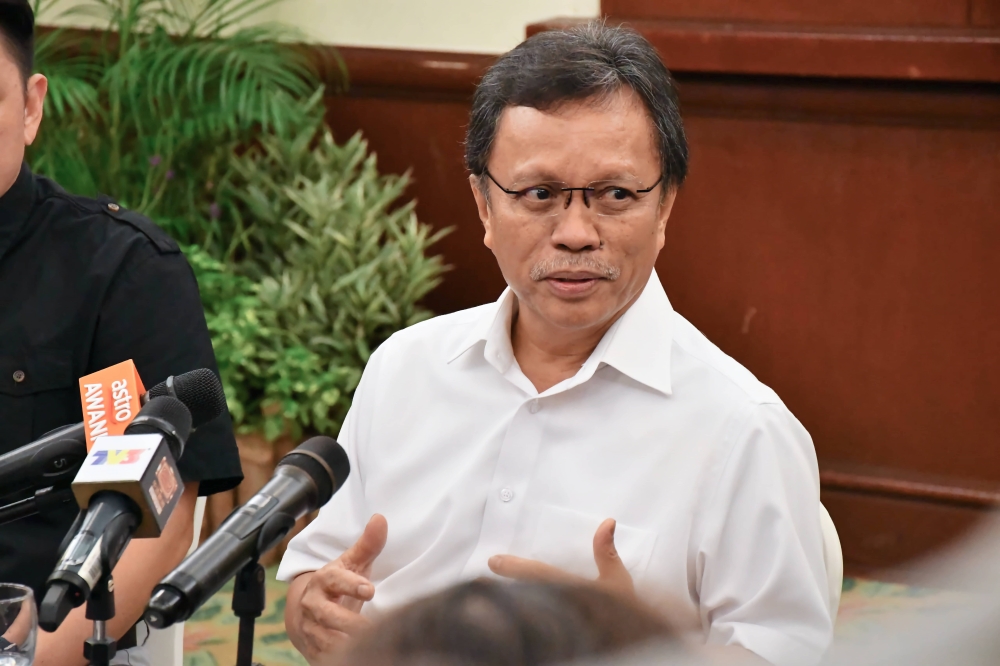 Warisan party president Datuk Seri Shafie Apdal said Warisan will focus their efforts on the seats it won in the last state election and other seats they consider 'winnable'. — Picture by Julia Chan