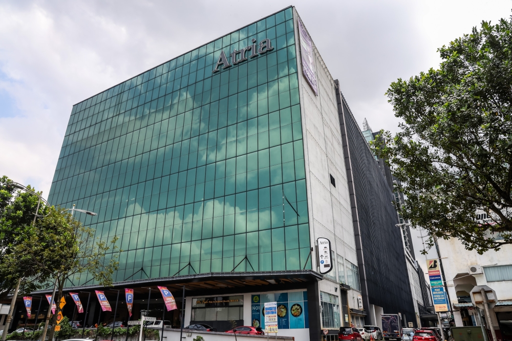 A general view of the Atria Shopping Gallery in Petaling Jaya on October 3, 2024. — Picture by Firdaus Latif