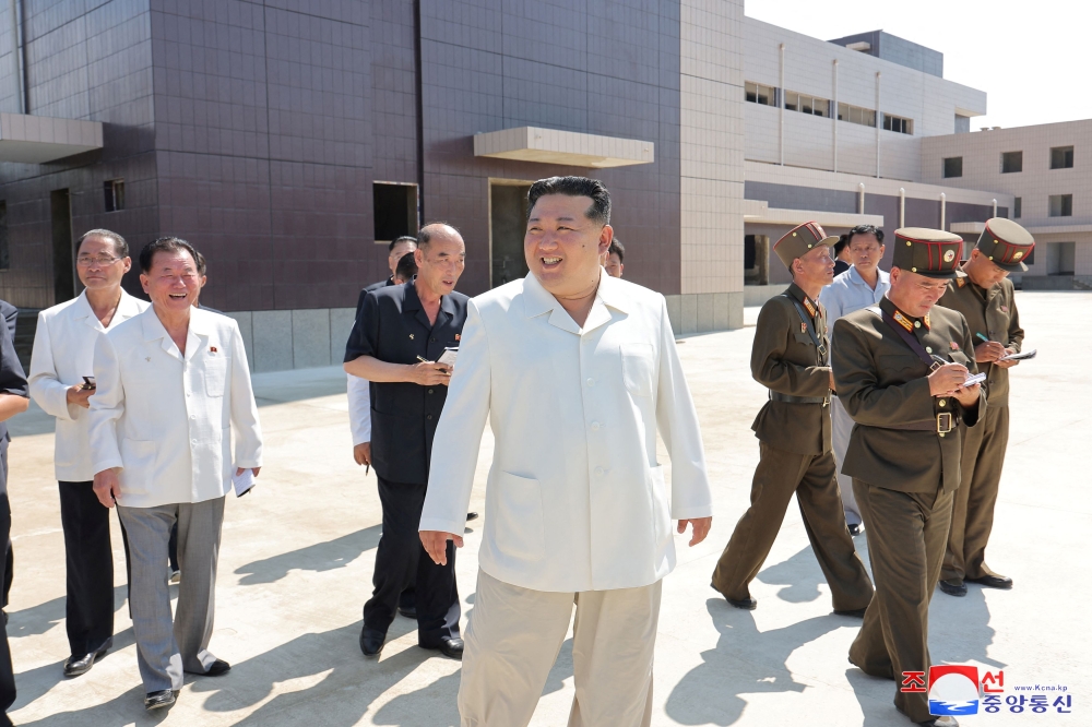 North Korean leader Kim Jong Un said his country would not hesitate to use nuclear weapons. — Reuters