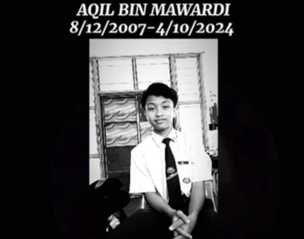 Aqil Mawardi was killed while riding home from school. 