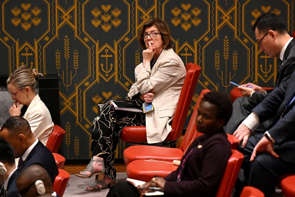 Downing Street Chief of Staff Sue Gray attends the 79th United Nations General Assembly at the headquarters of the United Nations (UN), in New York September 25, 2024. — Leon Neal/Pool pic via Reuters  