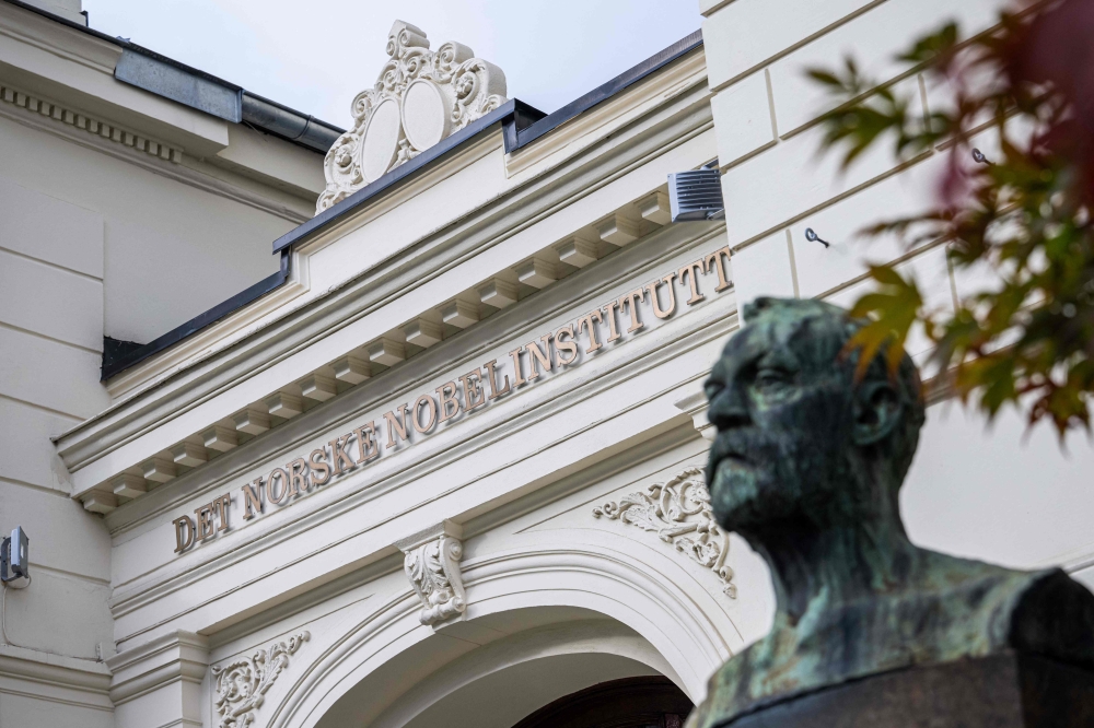 The Norwegian Nobel Institute is pictured in Oslo, Norway. — AFP pic