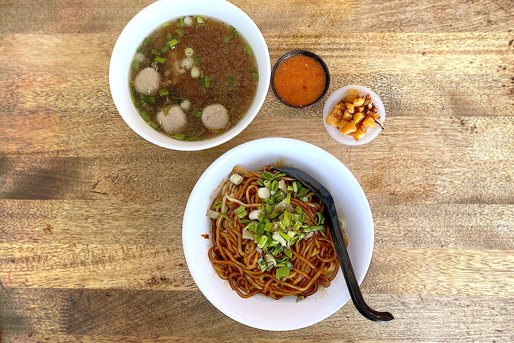 Beef balls and tendon noodles at Lai Foong Beef Noodle Shop in Cheras. – Picture by CK Lim