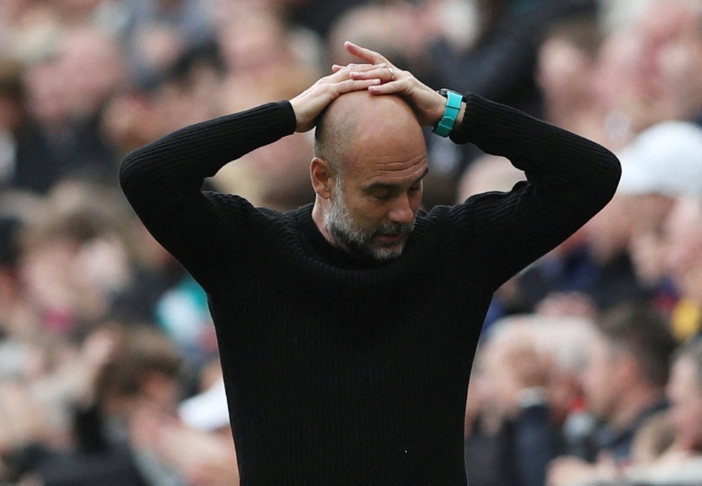 Manchester City is lead by manager Pep Guardiola. — File pic via Reuters