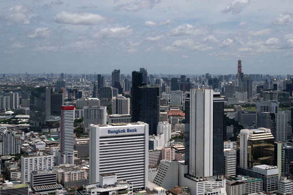 Bangkok skyline on a clear day, free from the smog that has recently enveloped the city. — AFP pic