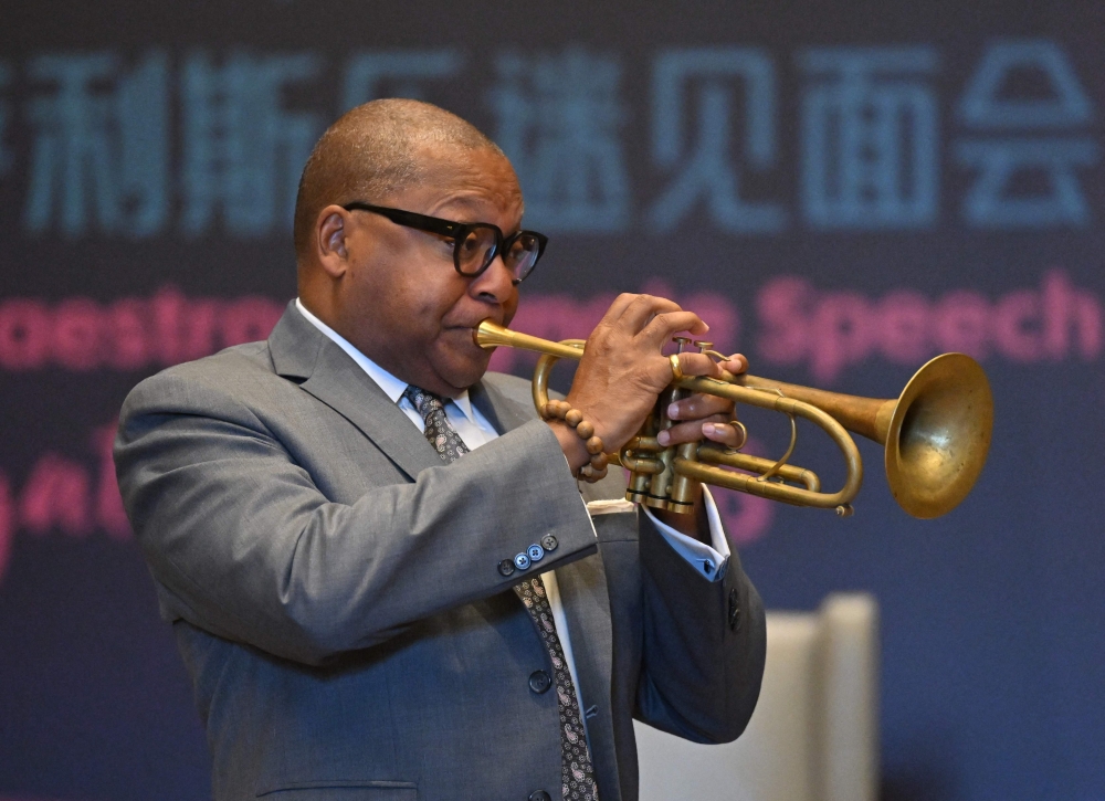 American trumpeter and composer Wynton Marsalis has charted a decades-long career that has seen him win nine Grammys and tour the world with his Jazz at Lincoln Center Orchestra (JLCO). — AFP pic
