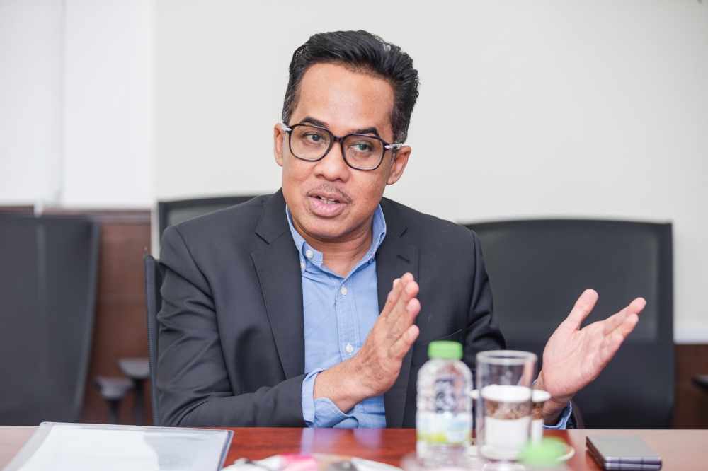 E.A Technique Chief Executive Officer, Nasrul Ansi Muhammad Dain, speaks to Malay Mail in Kuala Lumpur. — Picture by Raymond Manuel