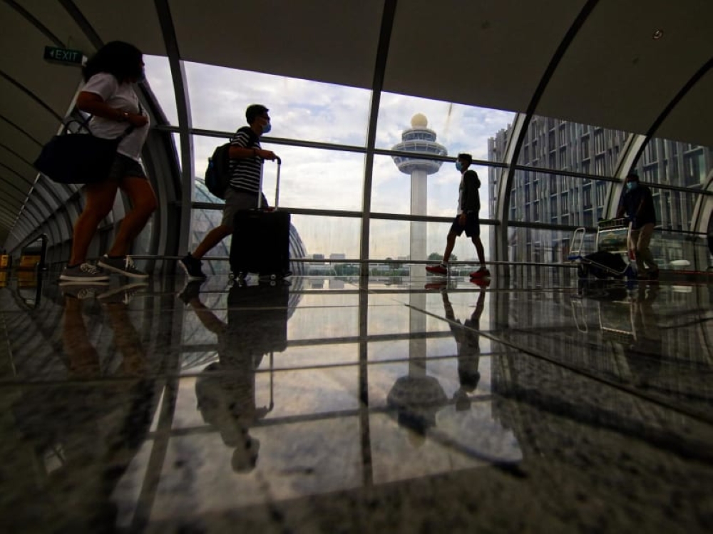 An Air India Express plane en route to Changi Airport had received a bomb threat over email. — Reuters pic