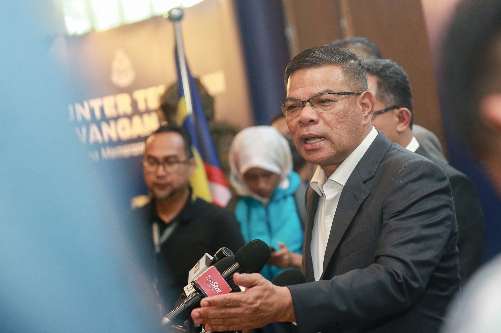 A file photograph shows Home Minister Datuk Seri Saifuddin Nasution Ismail attending the Domestic Security Conference at Marriot Hotel, Putrajaya, on Sept 9, 2024. — Picture by Sayuti Zainudin
