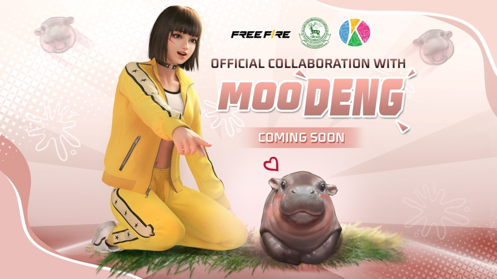 Kill them with cuteness: Moo Deng to join Free Fire for in-game collectibles. — Image courtesy of Free Fire