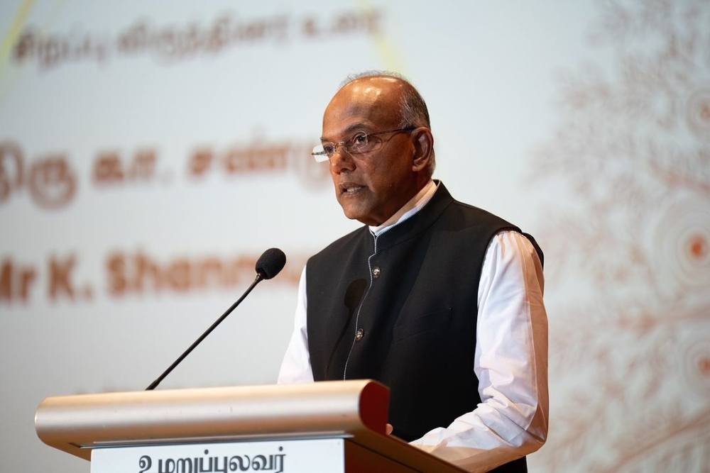 Singapore Law and Home Affairs Minister K. Shanmugam said the teen's arrest was a very close shave.  — Picture from Instagram/kshanmugam