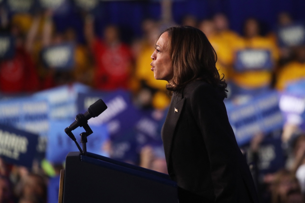 Muslim Arab American votes for the next US president are divided between Democratic nominee Kamal Harris (pictured) and the Republican candidate Donald Trump. — AFP pic