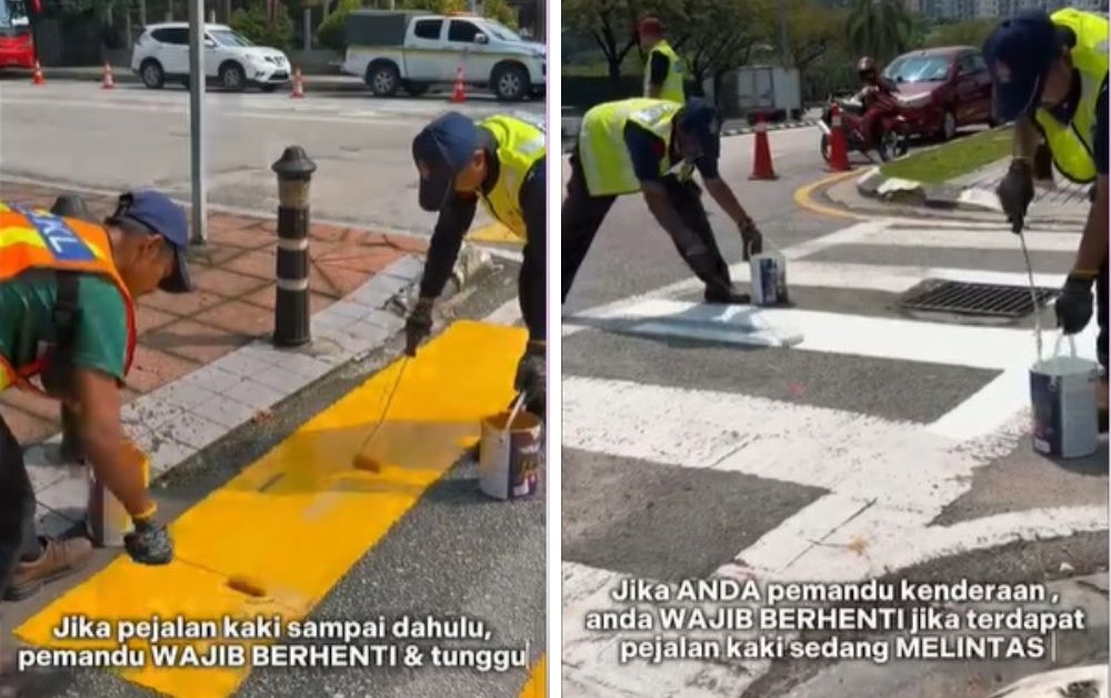 Kuala Lumpur City Hall (DBKL) has taken down a Facebook post uploaded earlier today explaining the difference between yellow and white zebra crossings. — Picture via Facebook/Dewan Bandaraya Kuala Lumpur
