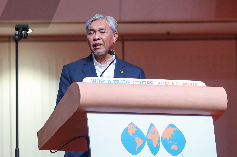 Deputy Prime Minister Datuk Seri Ahmad Zahid Hamidi is attending the three-day 12th Asean Ministerial Meeting on Disaster Management which began today in Brunei. — Picture by Yusof Mat Isa